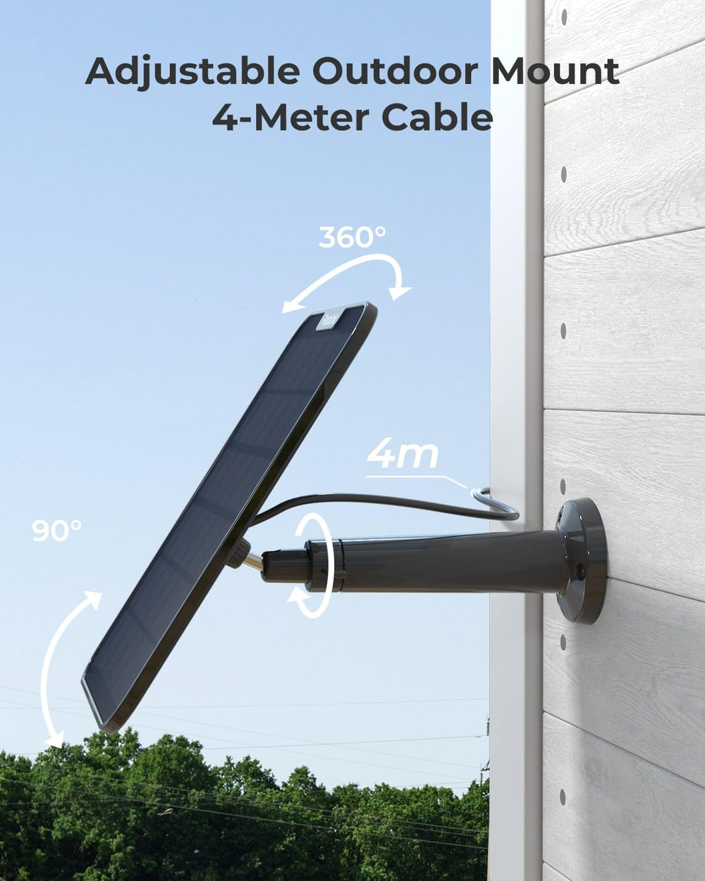 REOLINK close-up of adjustable bracket showing 360-degree positioning benefit