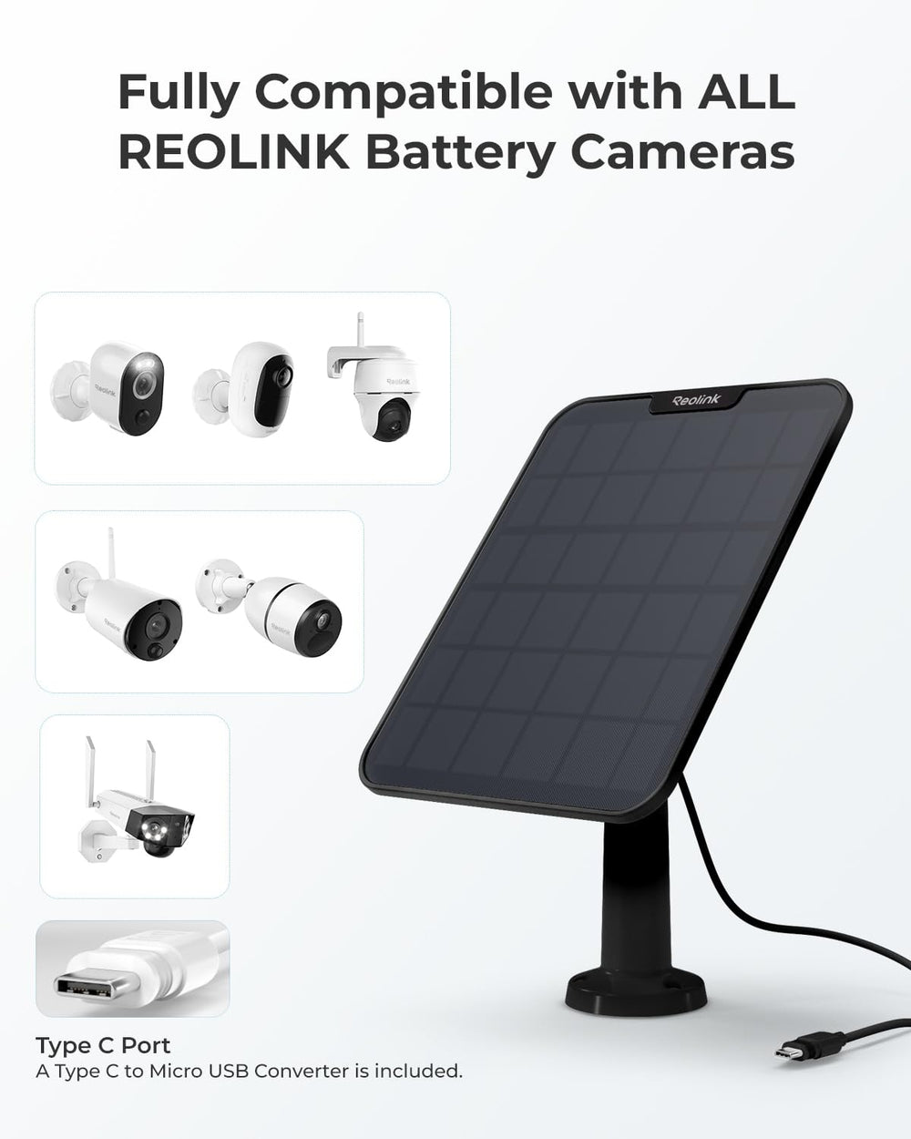 REOLINK panel with water splash illustrating IP65 weather resistance benefit