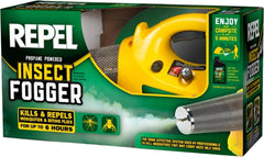 Repel fogger close-up of reservoir and nozzle for precise, efficient fogging