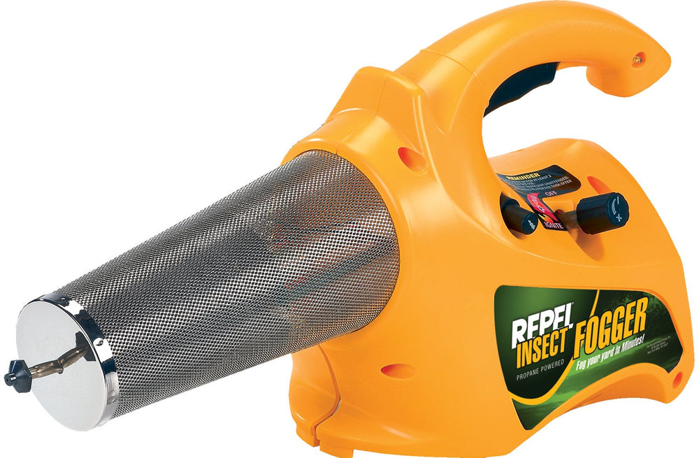 Repel propane fogger front view showing portability and quick setup benefit