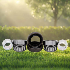 REPLACEMENTKITS.COM close-up of bearings highlighting precise 0.750 inch cone fit benefit