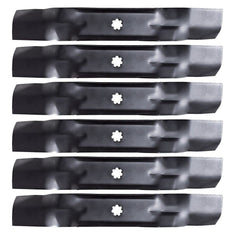 Replaces John Deere close-up of blade edge showing clean cut and improved performance
