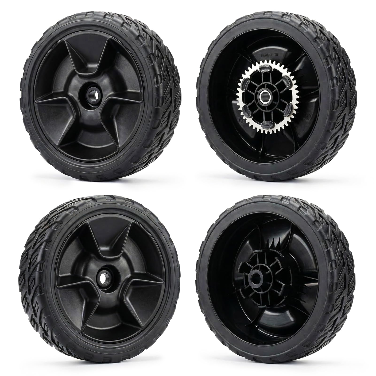 Replizo front wheel packaged showing fit and quick replacement benefit