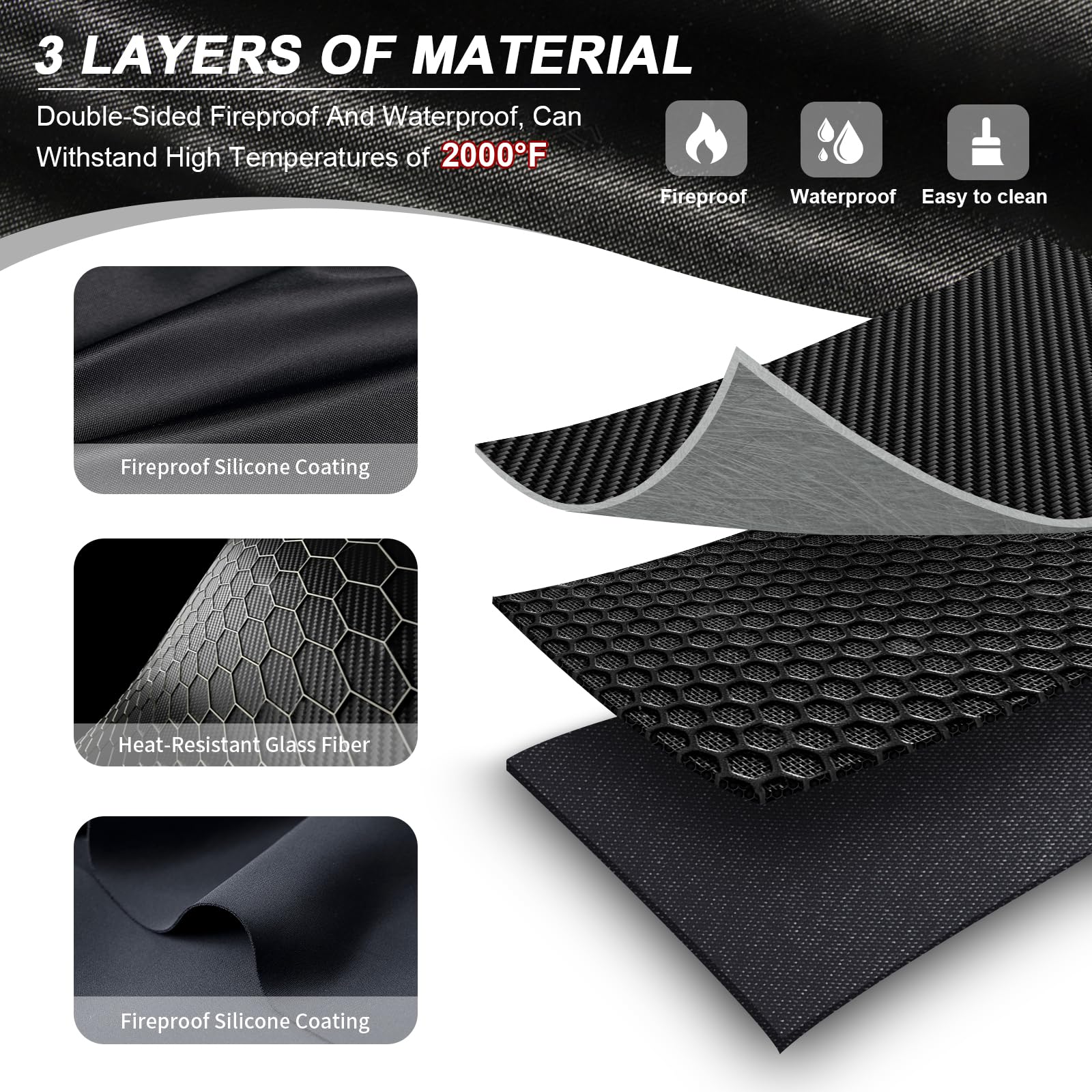 RERAMDO close-up of stitched edge showing durability and tear resistance