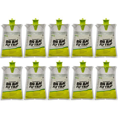 RESCUE! front packaging showing ten disposable outdoor fly traps and benefits