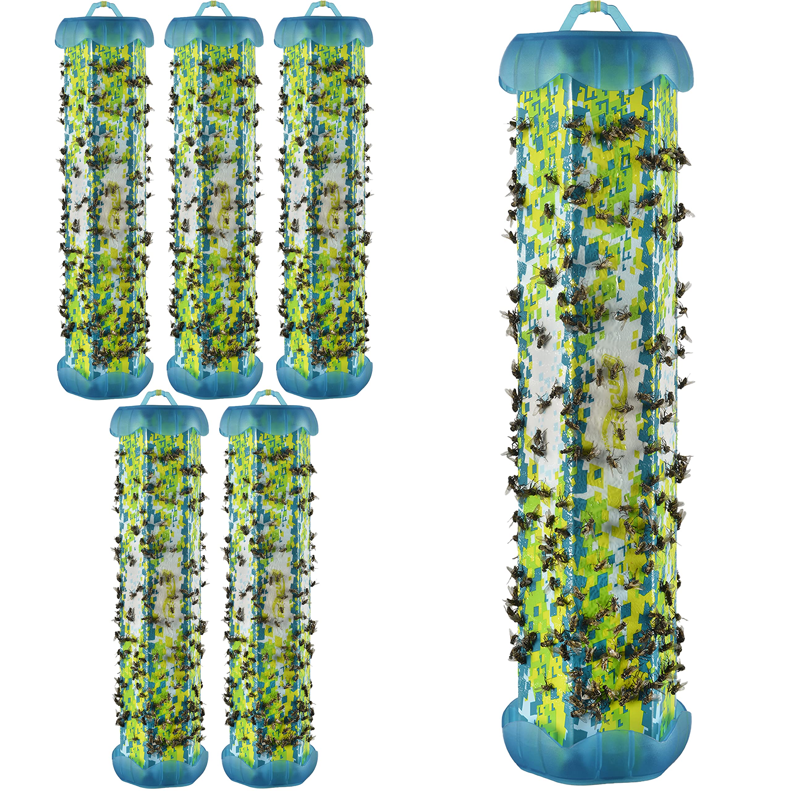 RESCUE! front packaging shows six Fly TrapStik strips for quick indoor control