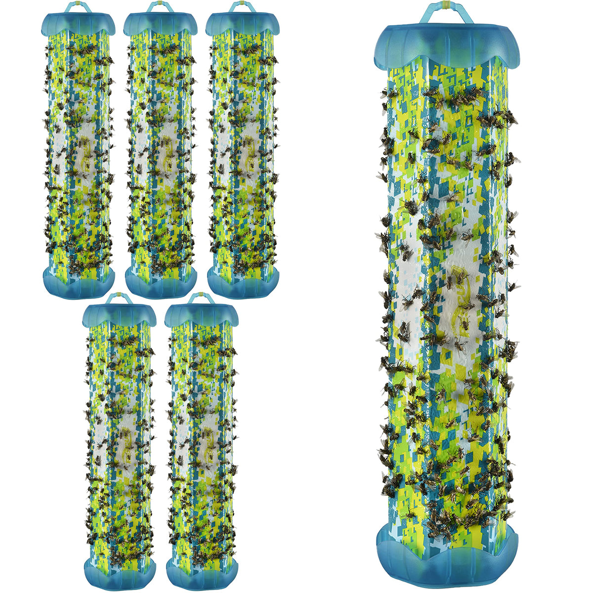 RESCUE! front packaging shows six Fly TrapStik strips for quick indoor control