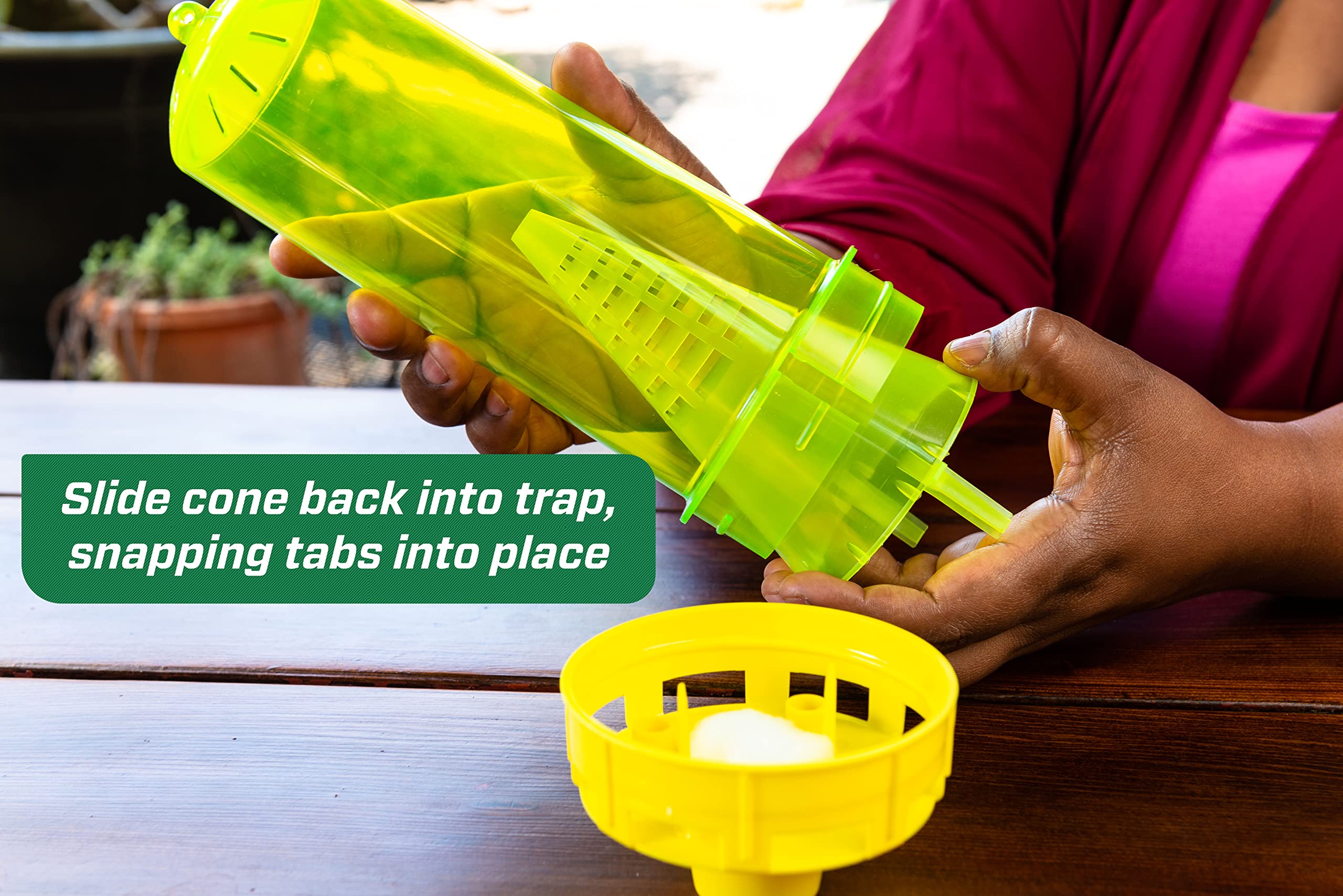RESCUE! open trap showing interior space for emptying and simple maintenance benefit