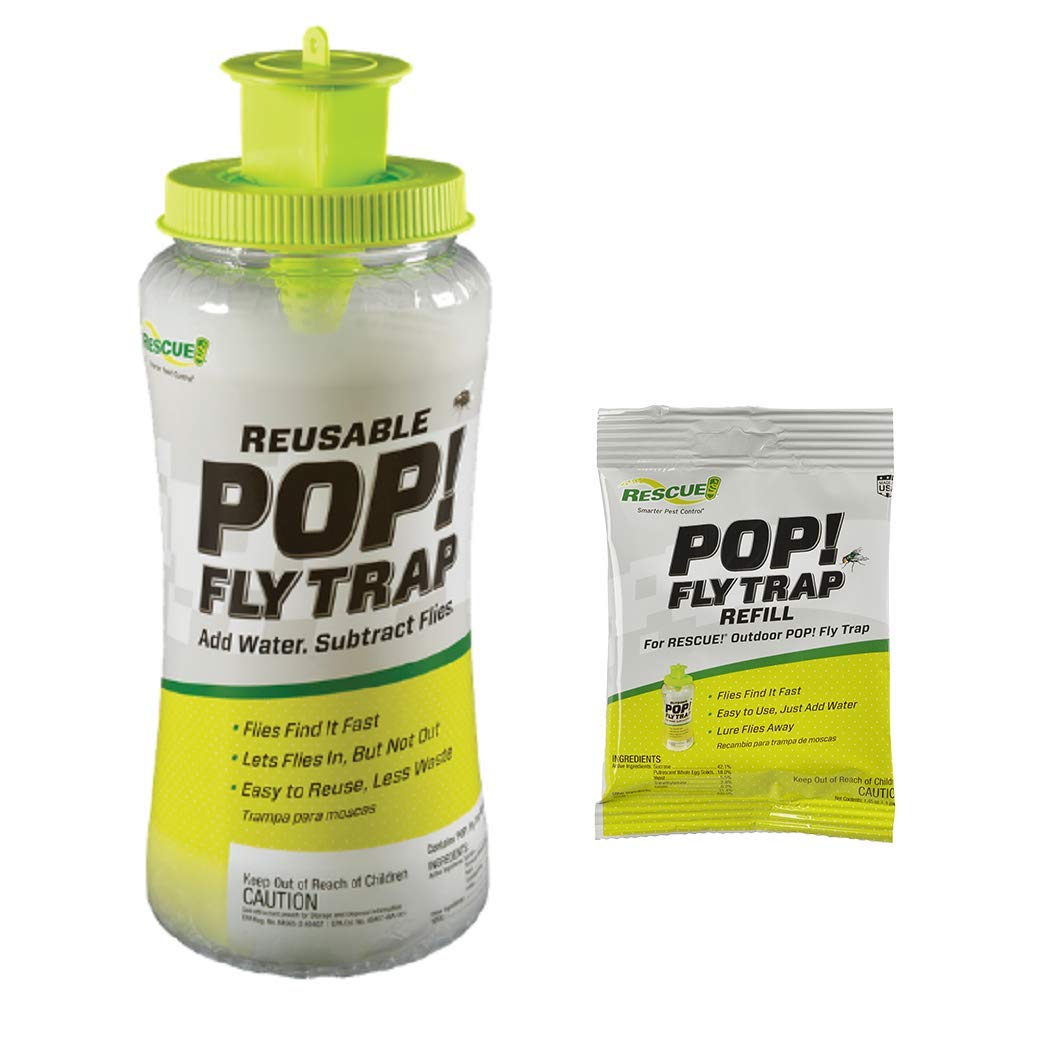 RESCUE! close-up of water-soluble attractant mixing quickly