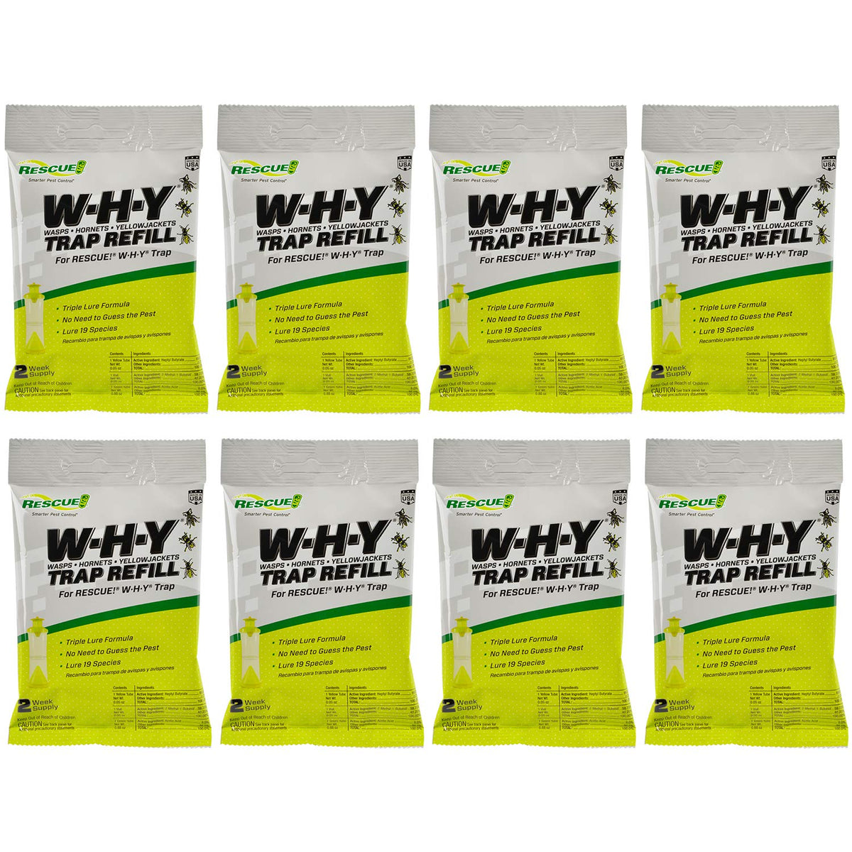 RESCUE! refill pack front view showing quantity and branding for easy identification
