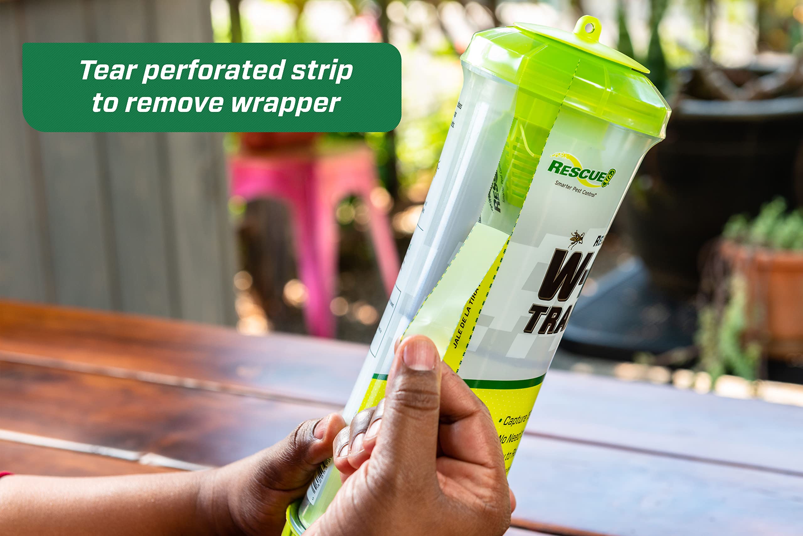 RESCUE! WHY Trap top entry ports visible, guiding insects inside
