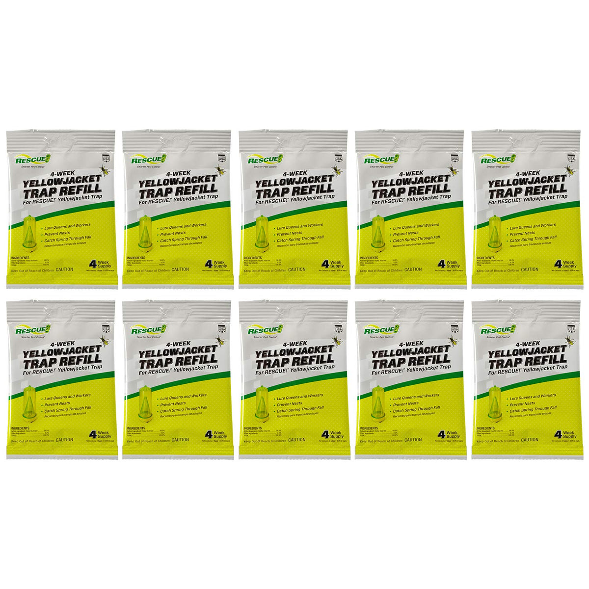 RESCUE! front packaging showing 10-pack and benefits
