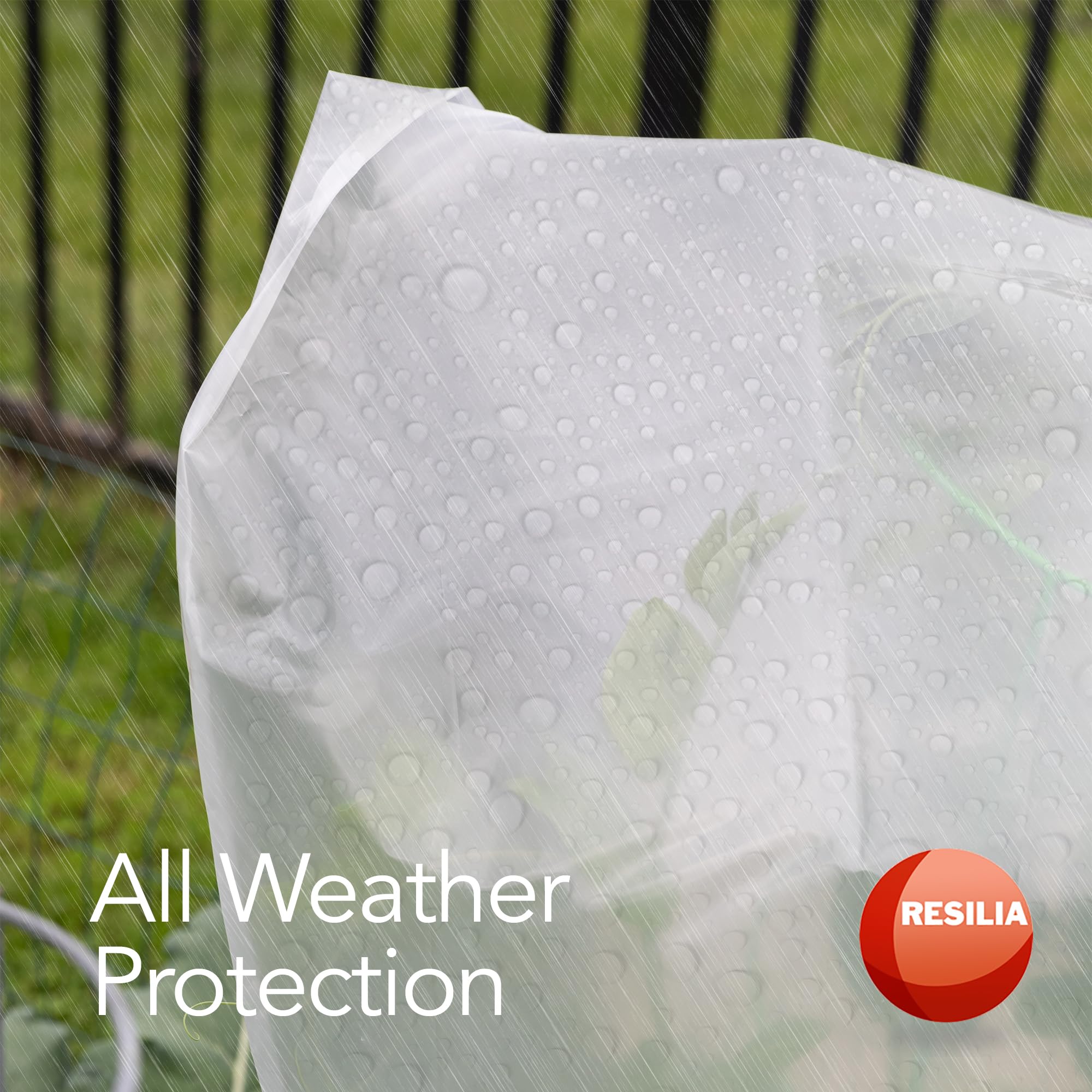 RESILIA roll beside a person to show 10x28 size and easy handling
