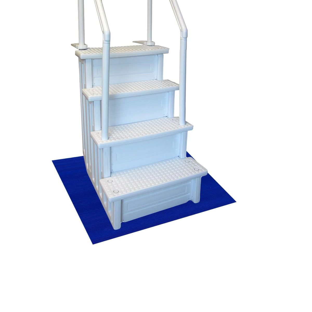 RESILIA front view of royal blue ladder mat showing full coverage and durability