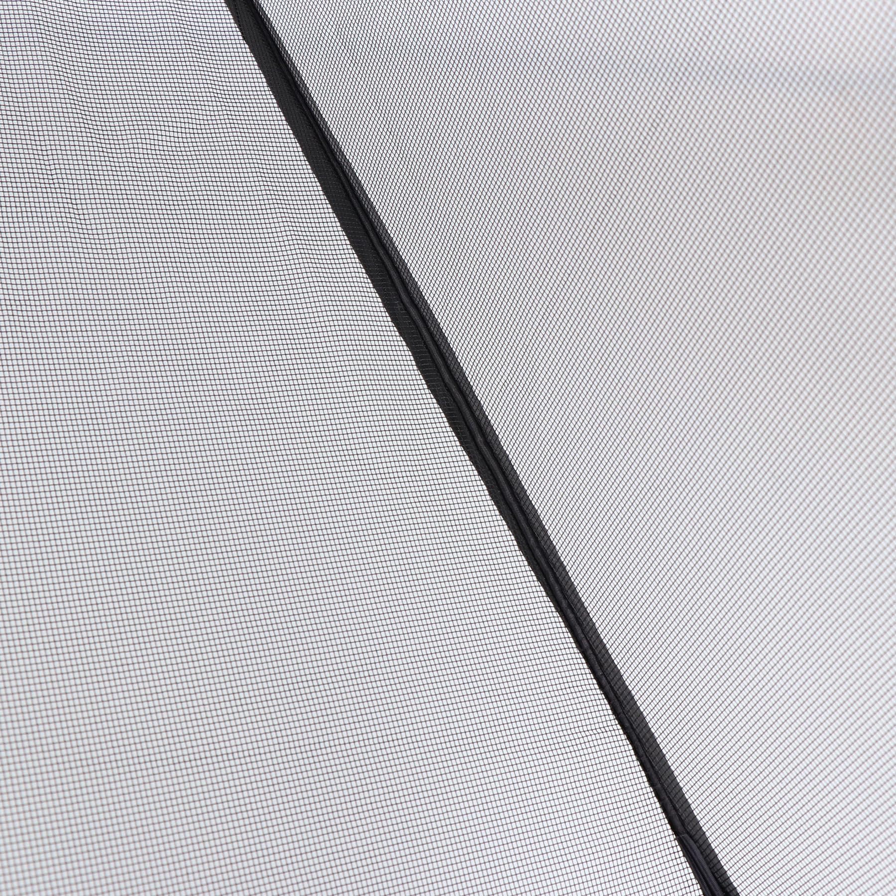 RESTCLOUD stakes anchored in soil securing cover against wind