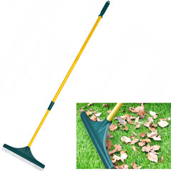 Restick front view of turf rake showing full head and handle, clear design benefit