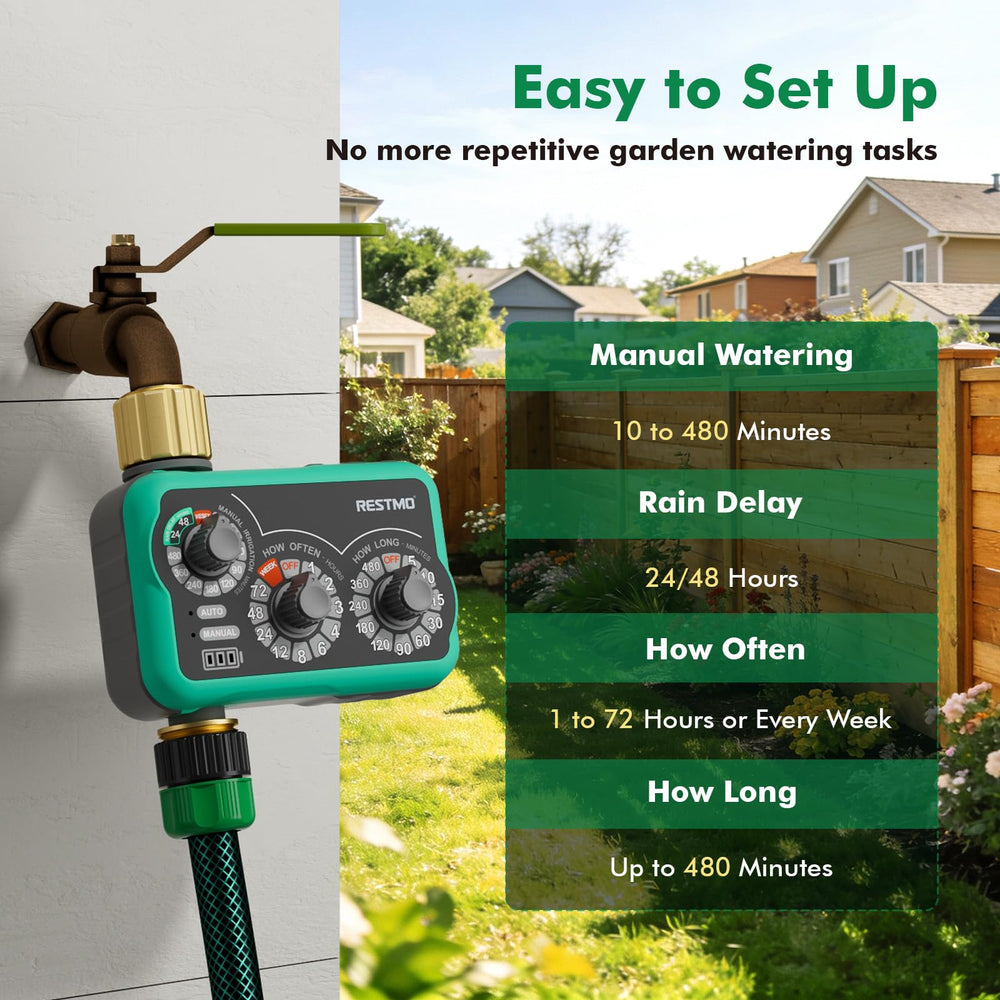 RESTMO solid brass inlet and outlet close-up for long-lasting corrosion resistance