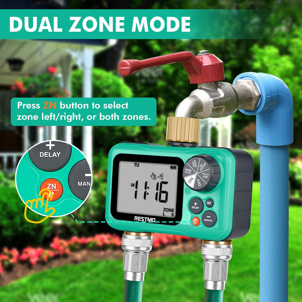 RESTMO connection scale with hand showing size and simple faucet fitment