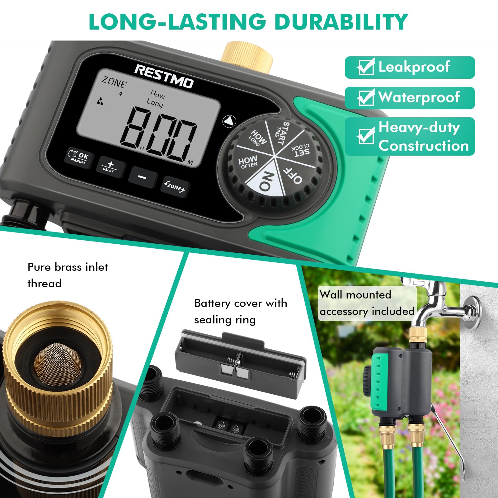 Restmo scale comparison with AA batteries indicating compact battery power