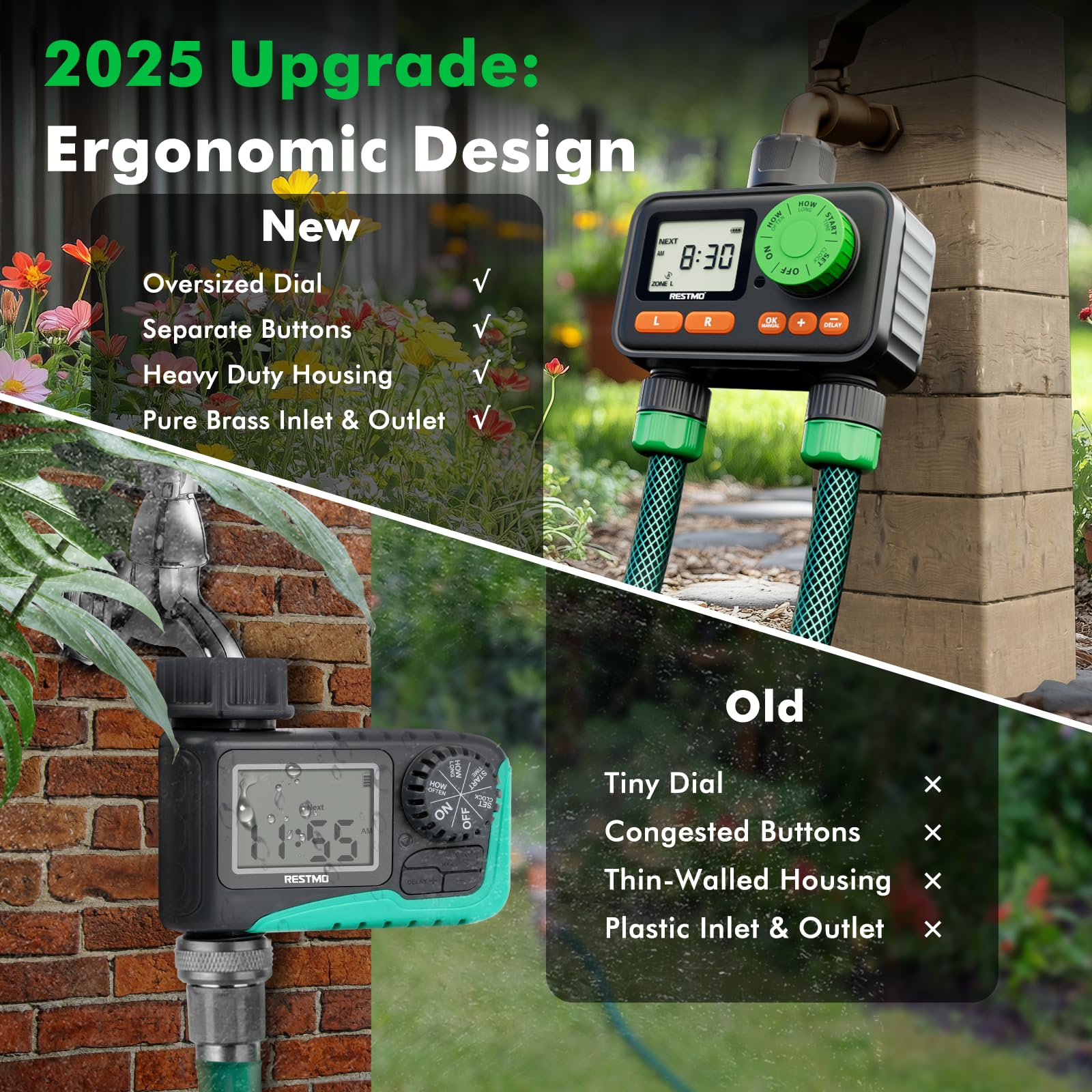 Restmo side profile highlighting IP55 housing for weather resistance