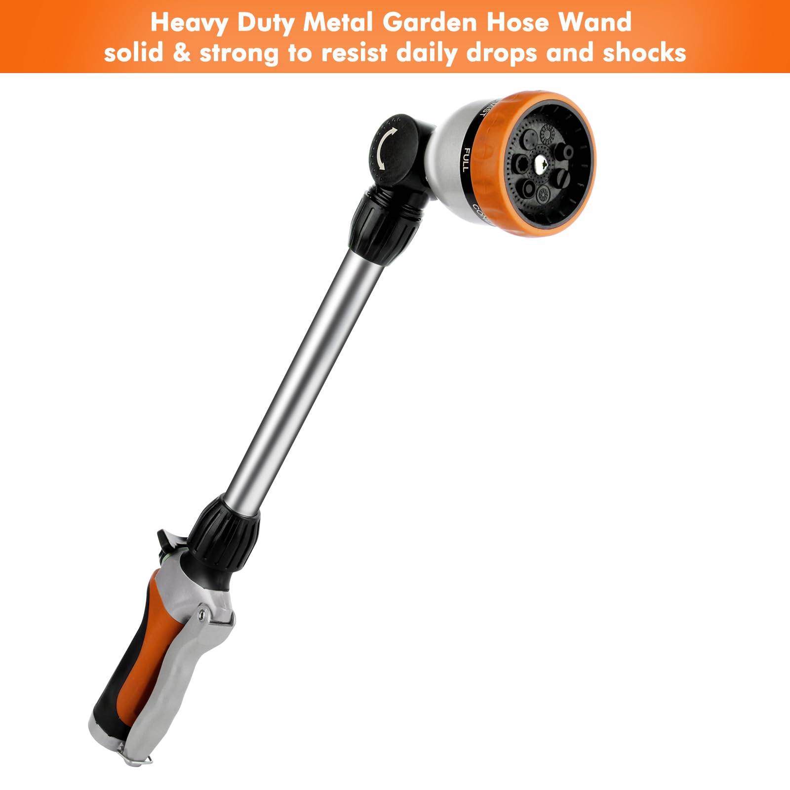 Restmo close-up of 180° swivel head highlighting flexible reach benefit
