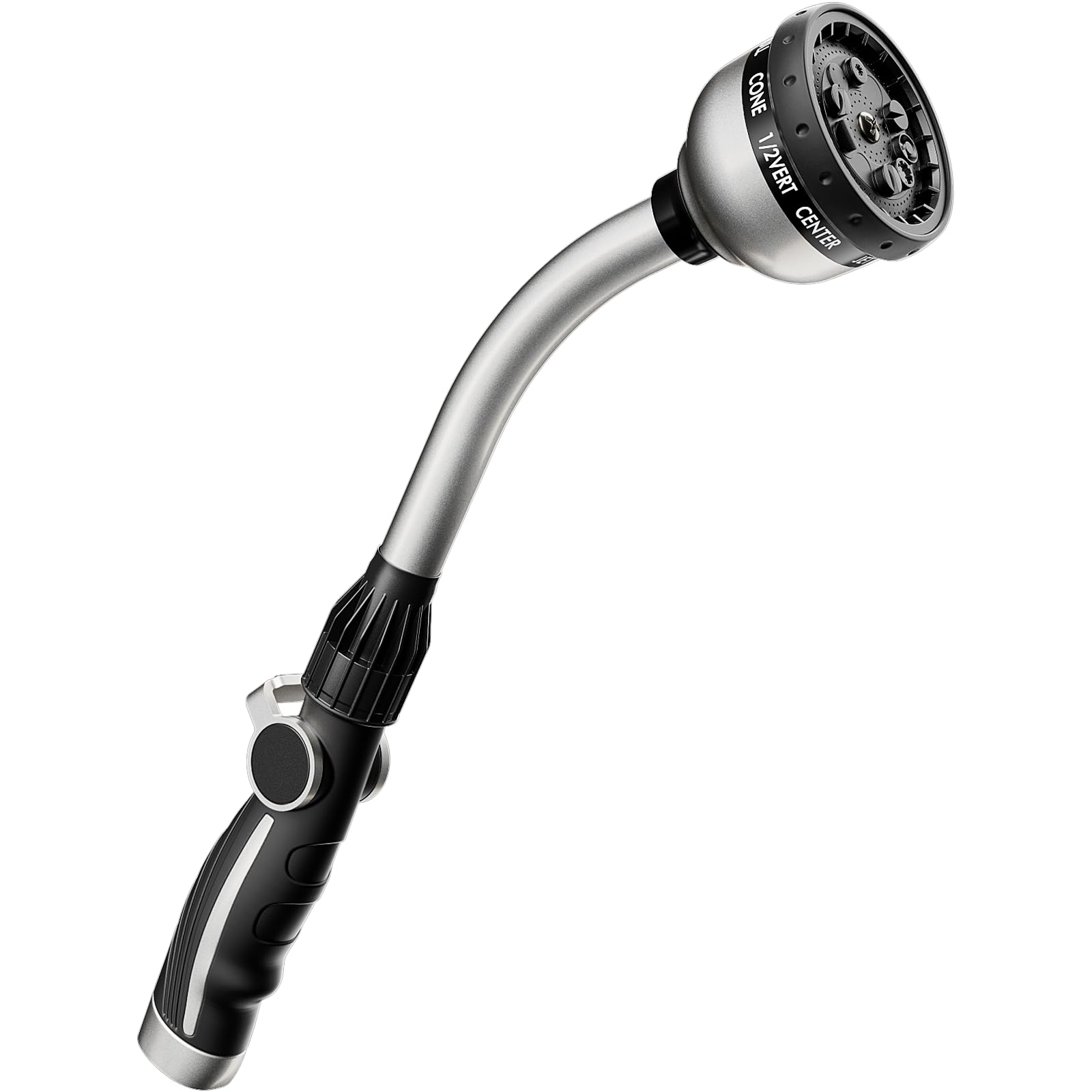 Restmo front view of 15-inch watering wand showing full nozzle and length