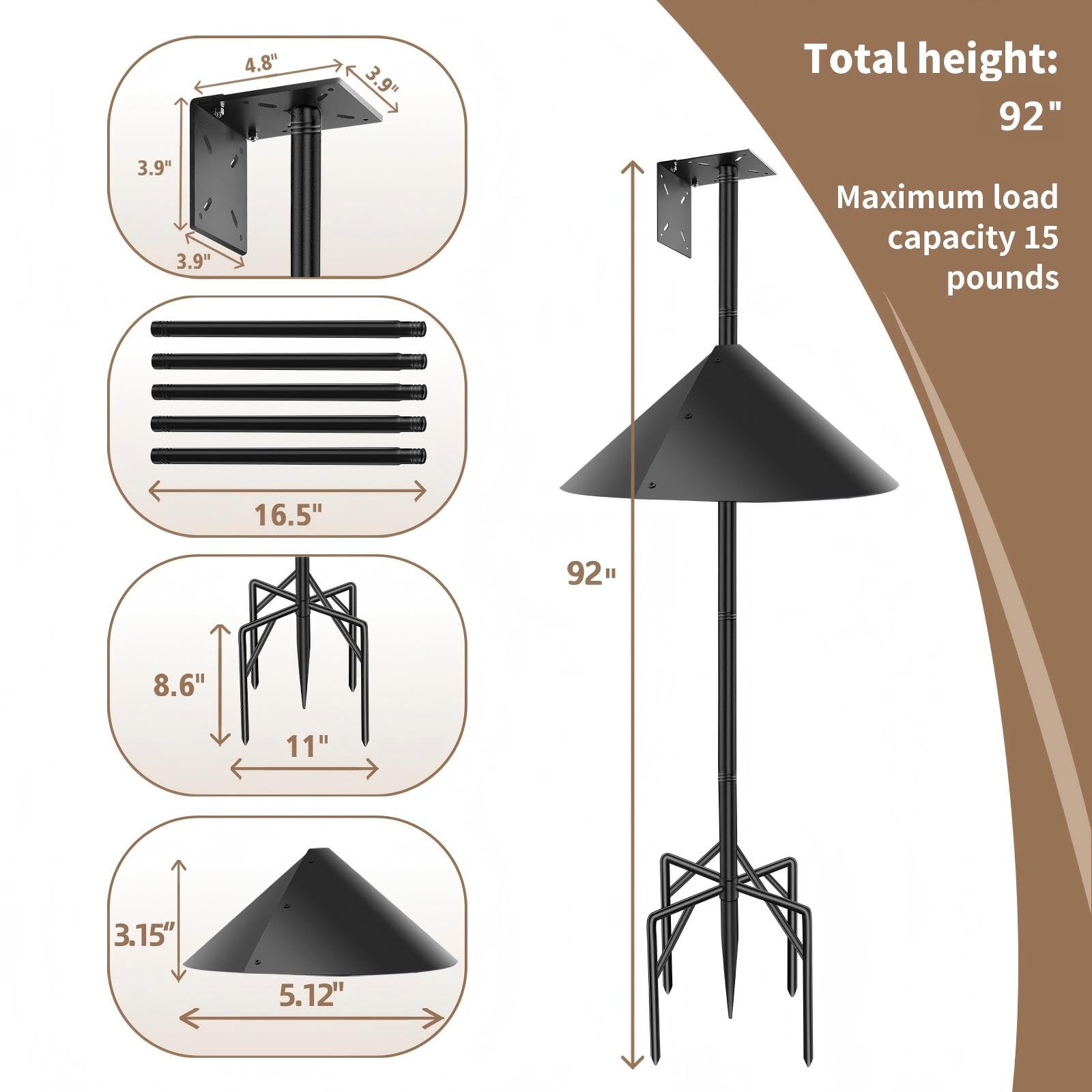 ReTang side mount bracket with birdhouse enabling versatile attachment