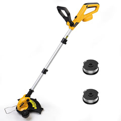 Retek front view of cordless trimmer showing full tool and compatibility benefit