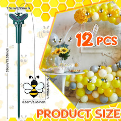 Retisee cluster of bees used as table centerpiece adding motion and party charm