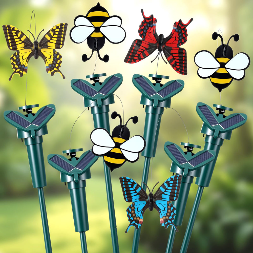 Retisee front view of 6-piece set showing bees and butterflies, adding lively decor