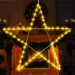 Retisee front view of 32 inch star delivering large visible holiday focal point