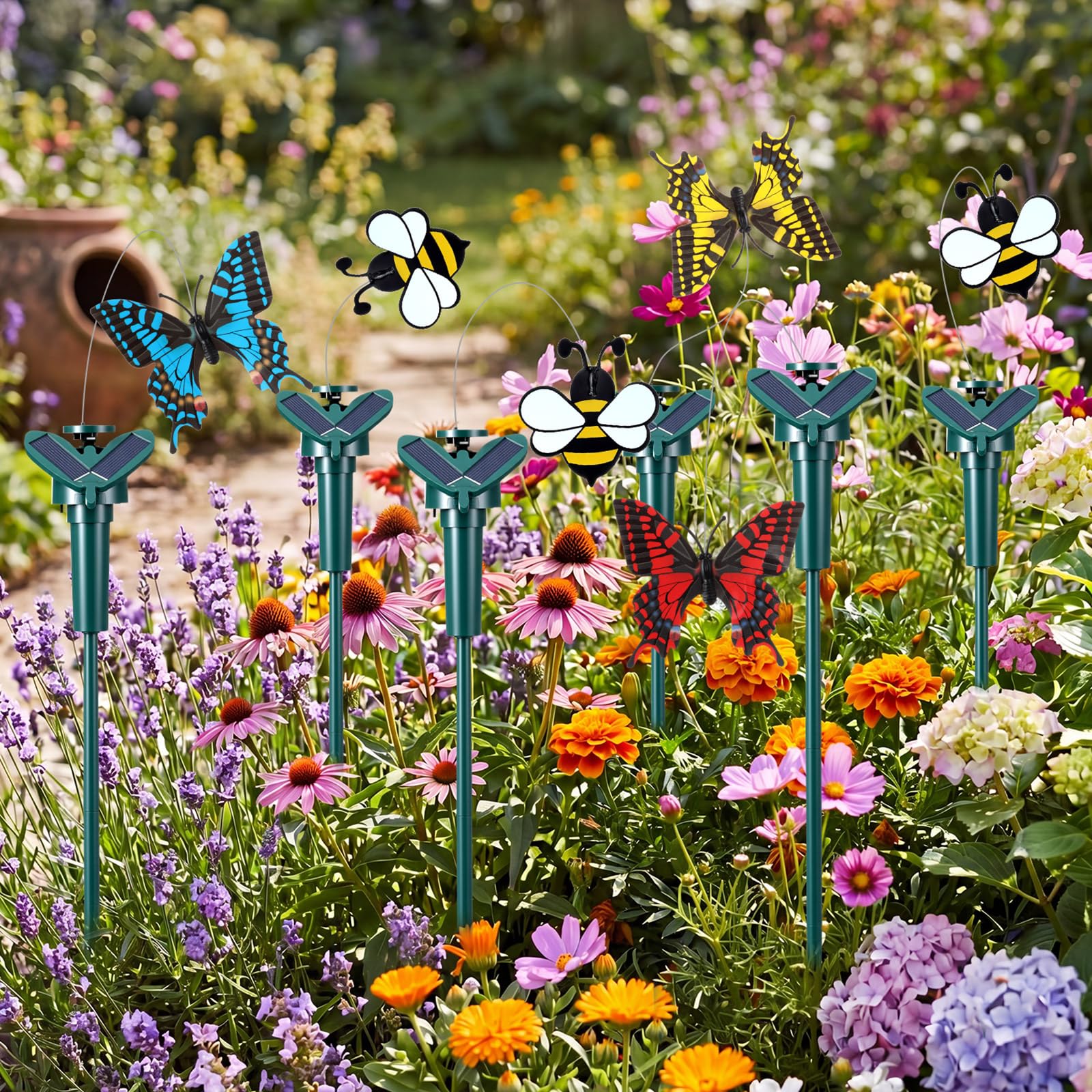 Retisee table centerpiece display showing colorful insects enhancing event décor