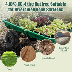 RETOTLA wheel mounted on garden cart demonstrating puncture-free utility and stability