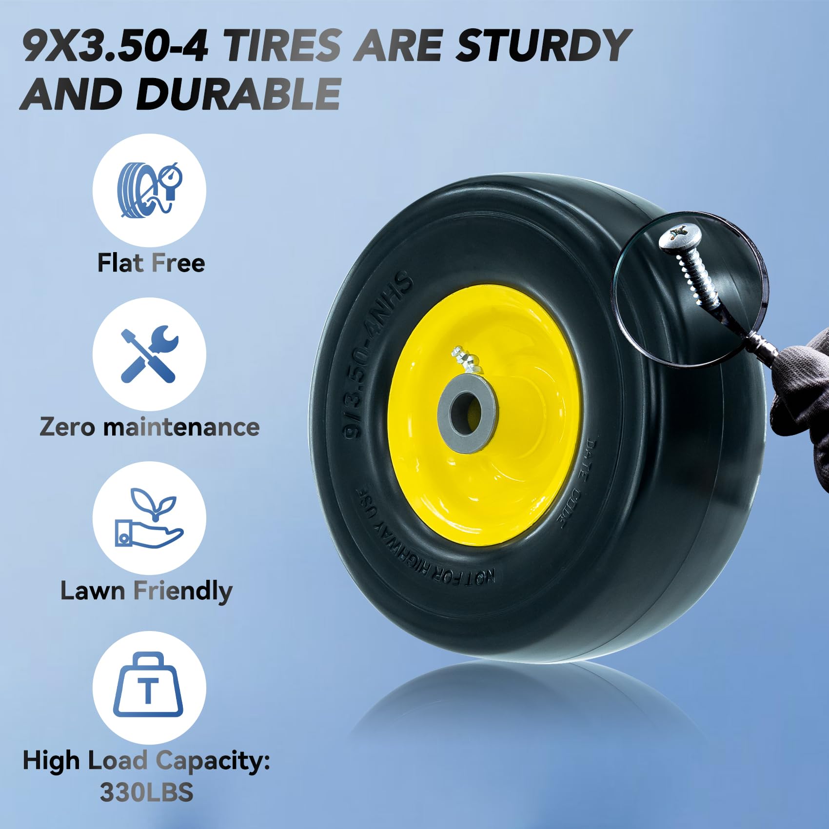 RETOTLA close-up of steel rim highlighting durable construction and high load capacity