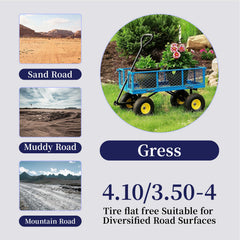 RETOTLA wheel installed on wheelbarrow demonstrating puncture-free reliability