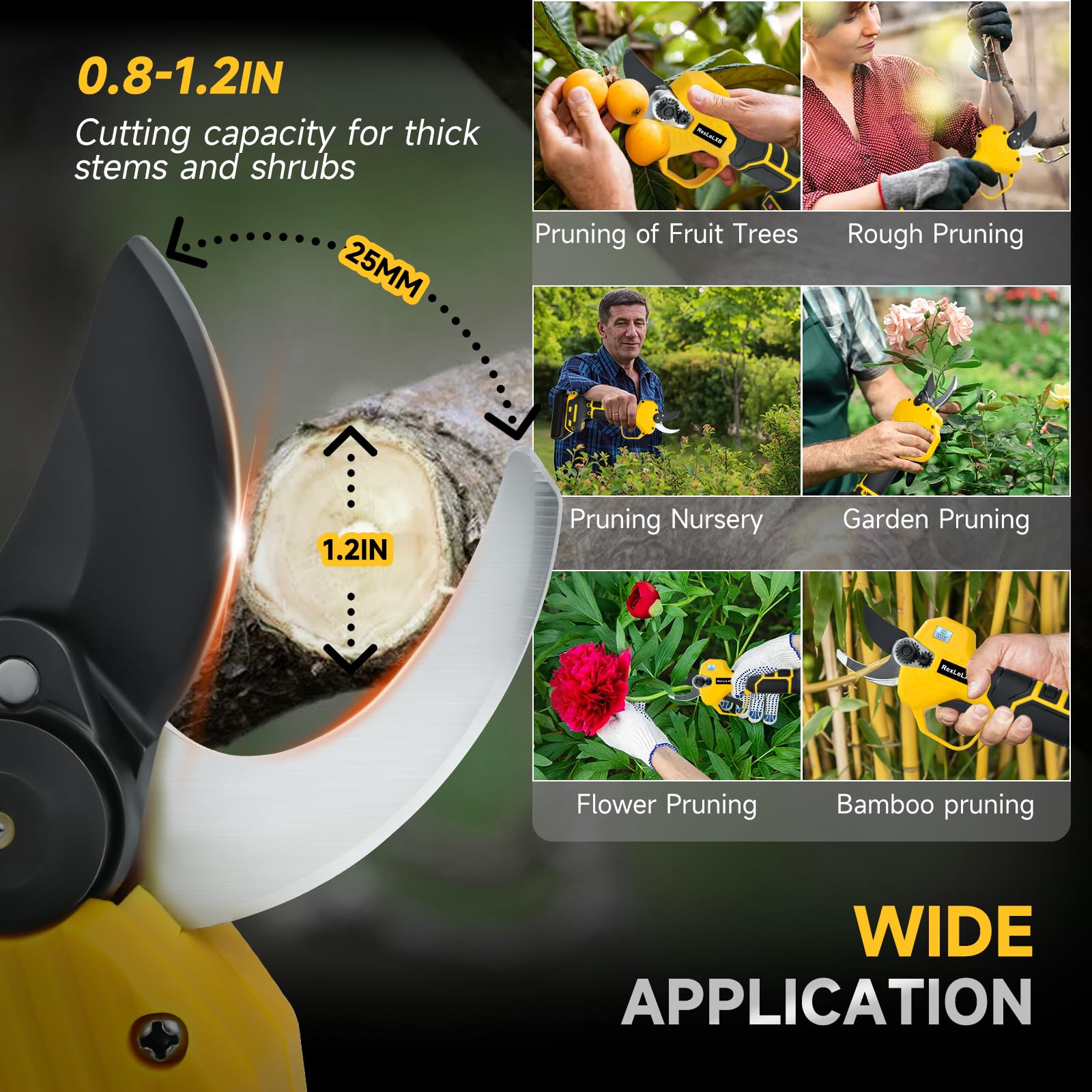 RexLeLXB ergonomic handle close-up offering comfortable non-slip grip