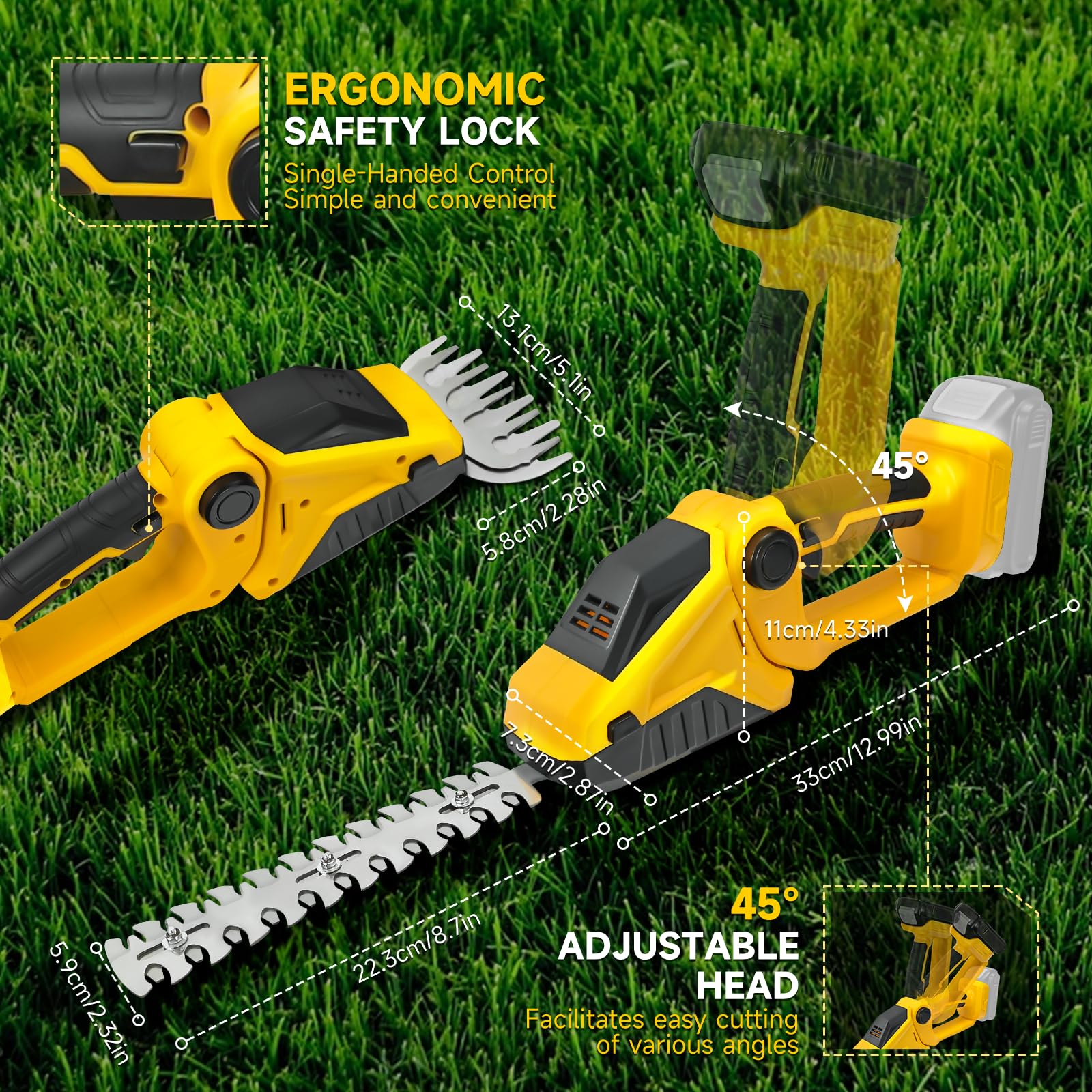 RexLeLXB body beside DeWALT battery slot showing battery compatibility benefit