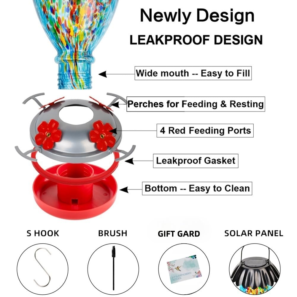 REZIPO feeding ports with hummingbird showing easy access and bird-friendly design
