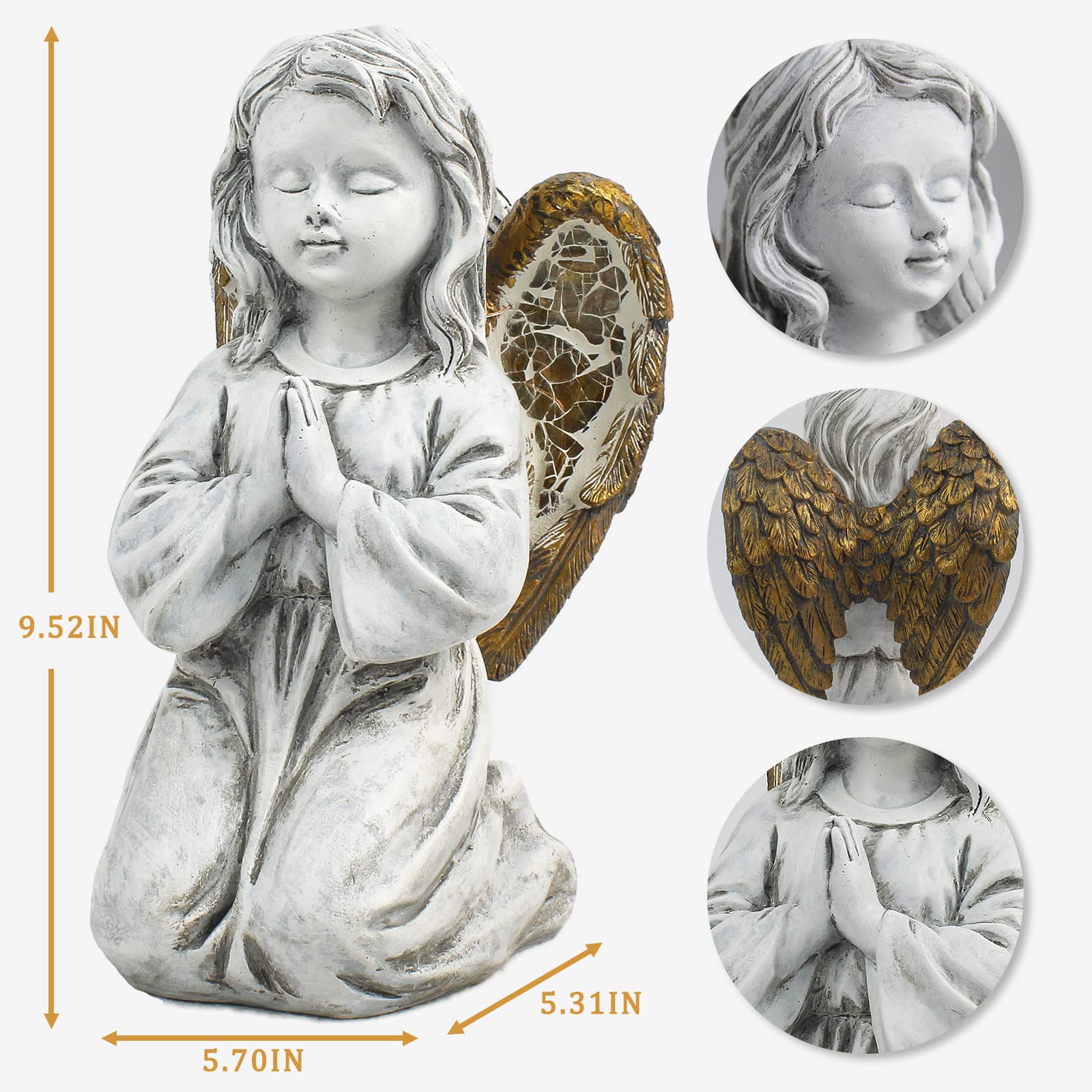 Rezpuao statue held for scale showing compact size and placement options