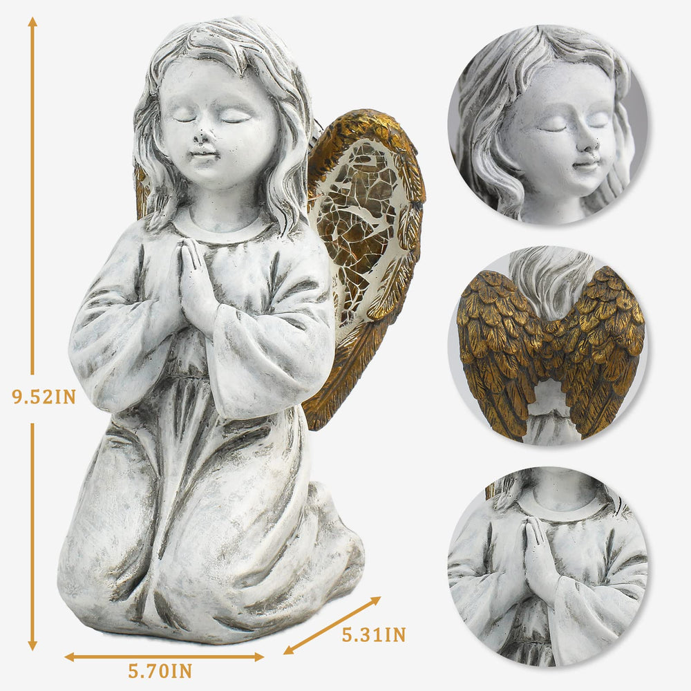 Rezpuao statue held for scale showing compact size and placement options