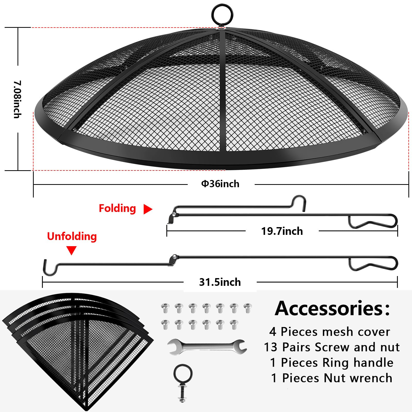 RGJ close-up of tight-weave stainless-steel mesh illustrating spark containment benefit
