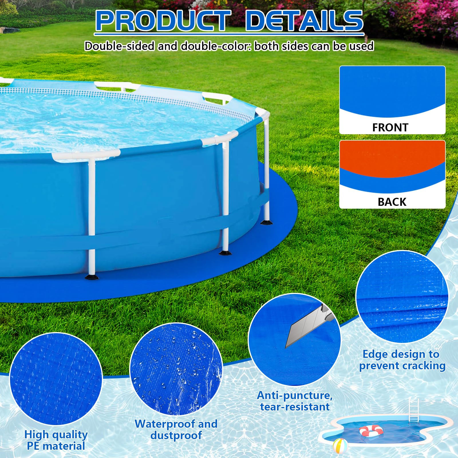 RGJ corner grommet and reinforced plastic corner for secure anchoring