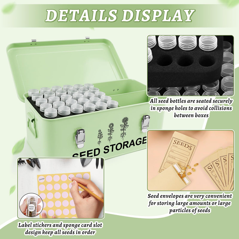 RGJ organized contents with labels showing vials and envelopes for quick identification and sorting