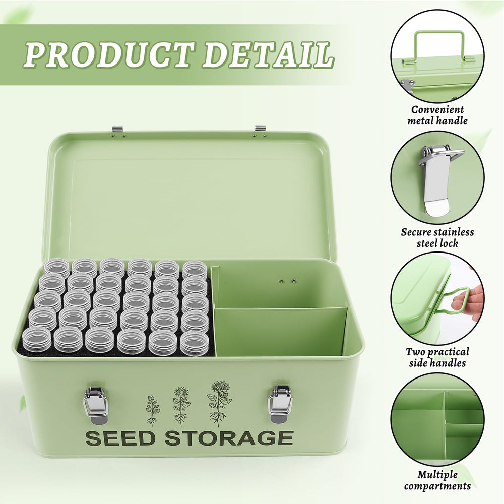 RGJ arranged 60 plastic vials in foam highlighting upright storage and reduced seed damage