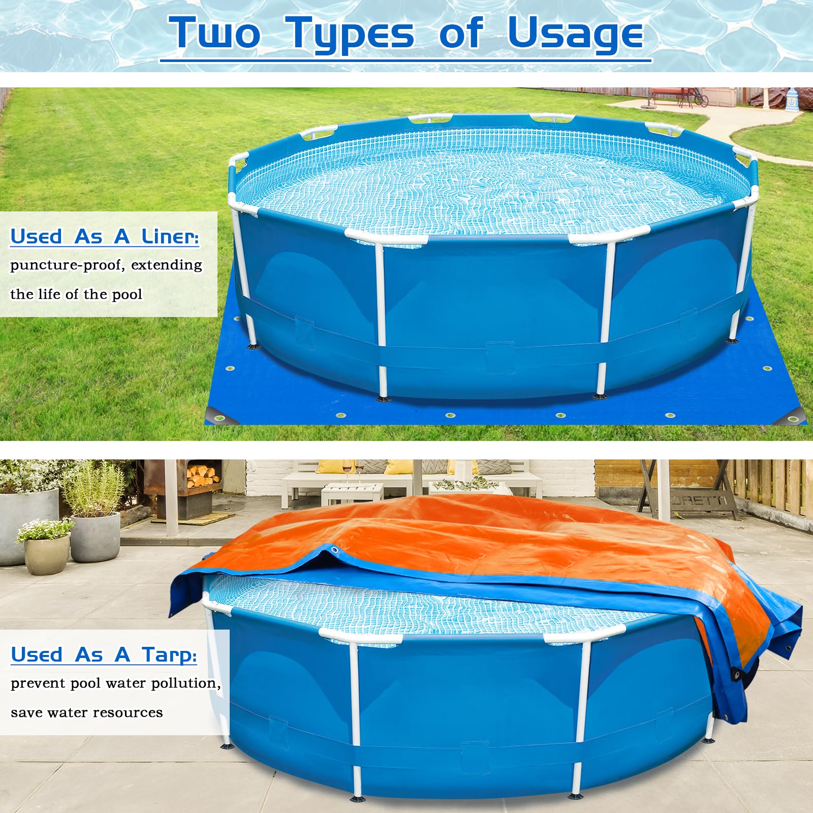 RGJ tarp reinforced grommet and corner for secure anchoring benefit