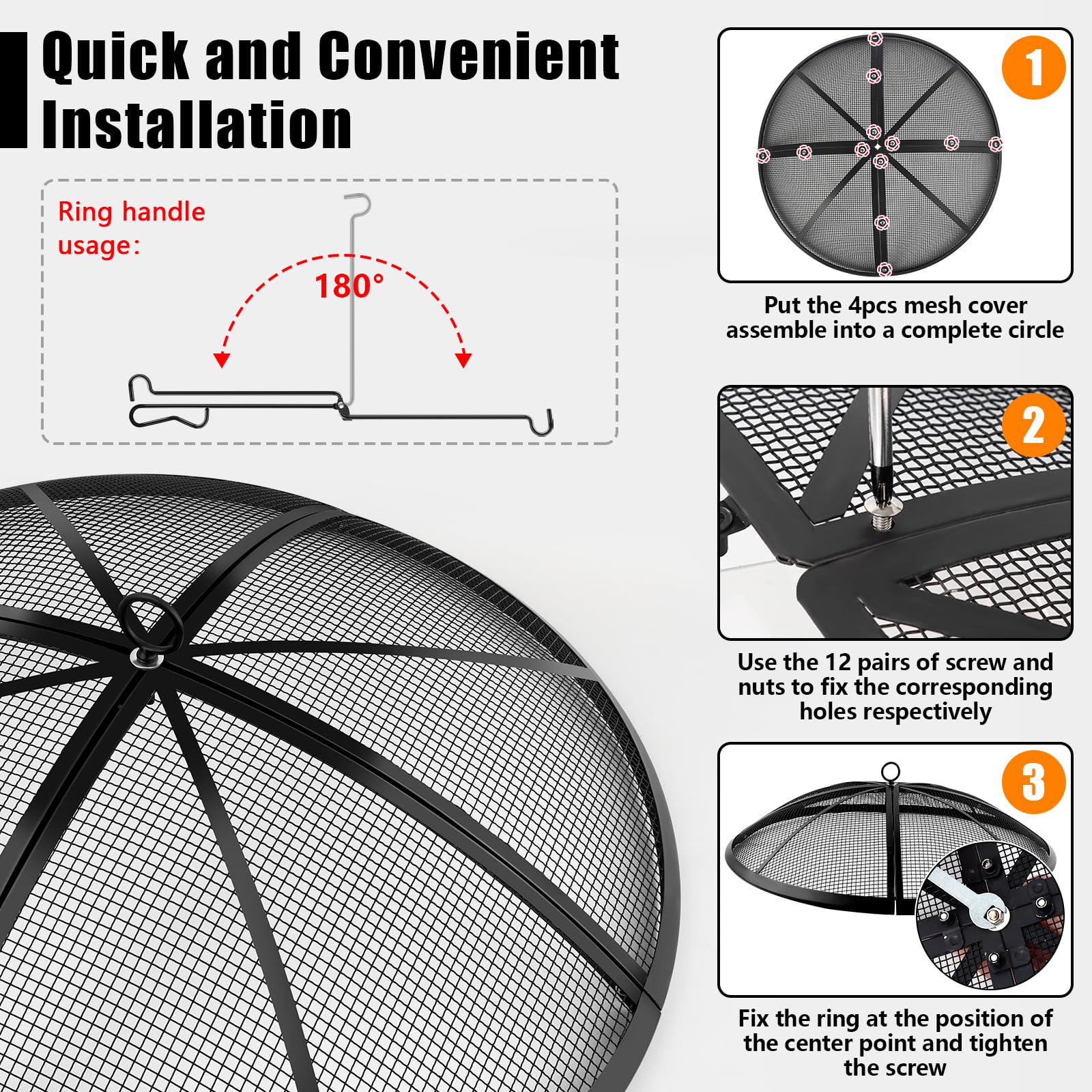 RGJ top ring with foldable poker displayed for safer handling