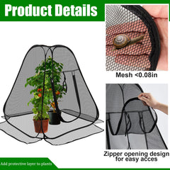 RGQSUN fine mesh close-up showing breathable texture that blocks insects