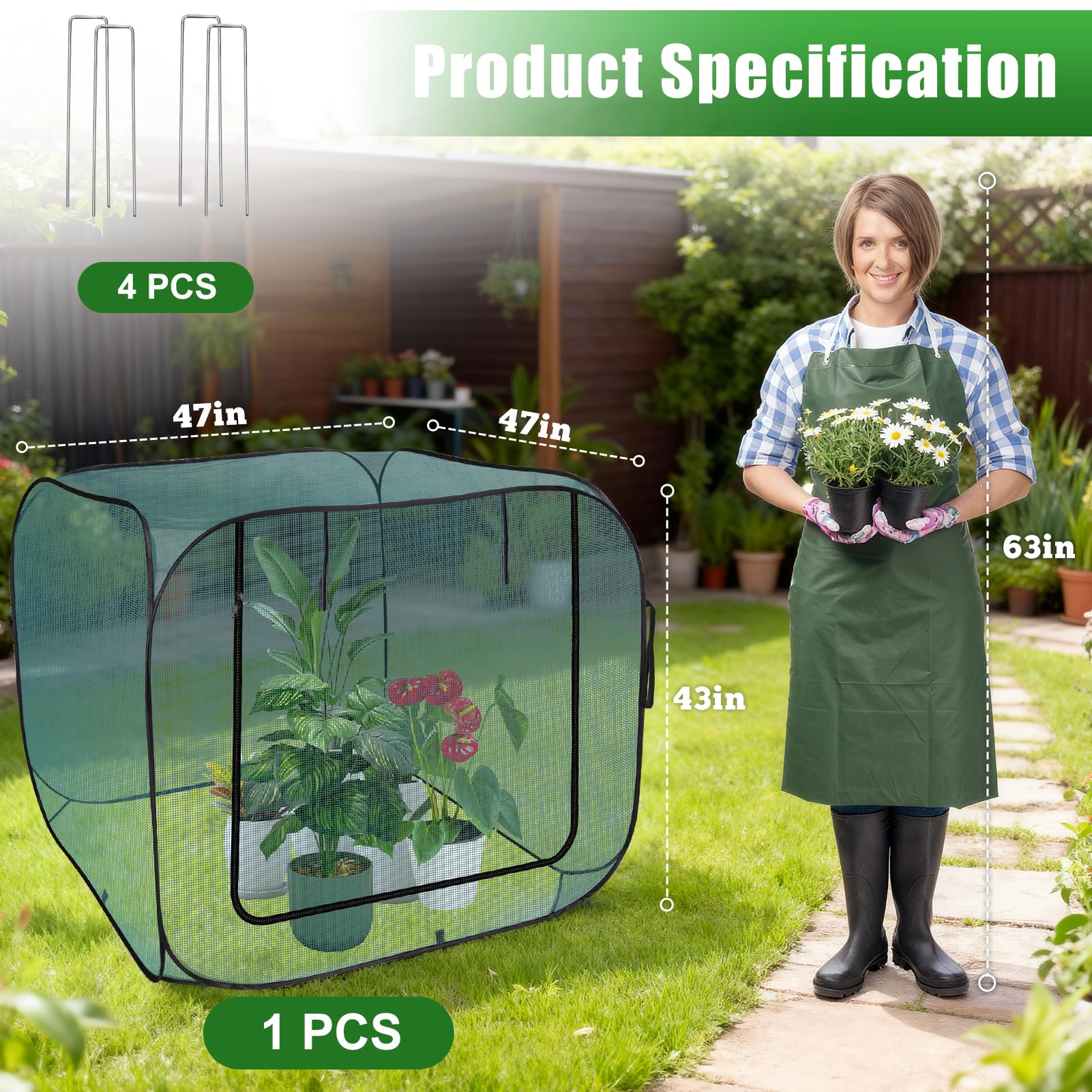 rgqsun zippered door open providing quick access and convenient harvests
