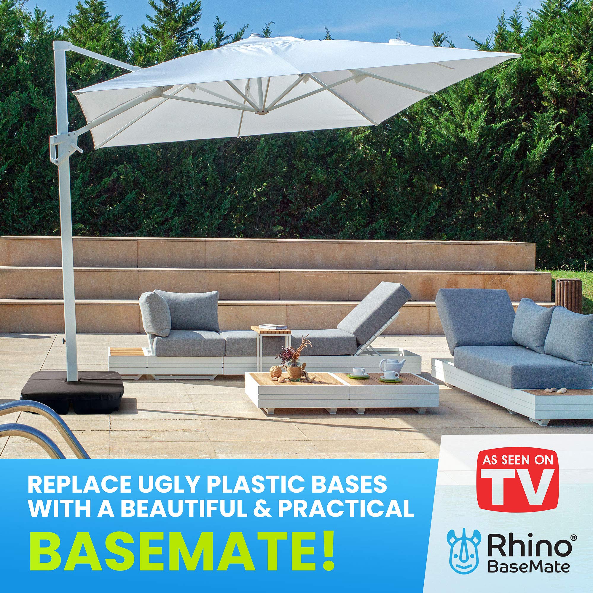 Rhino BaseMate 900D waterproof cover label protects against sun and rain