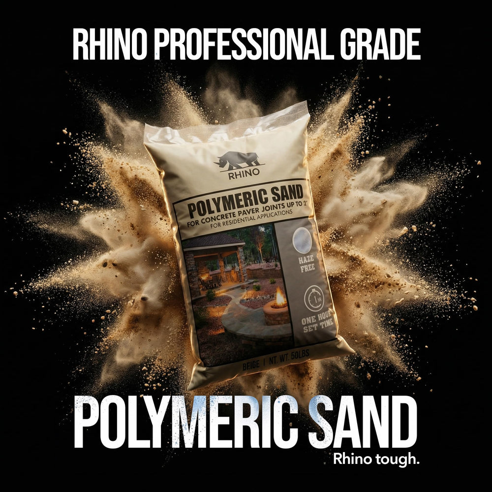 RHINO POLYMERIC SAND sand texture close-up showing fine grains for tight joints